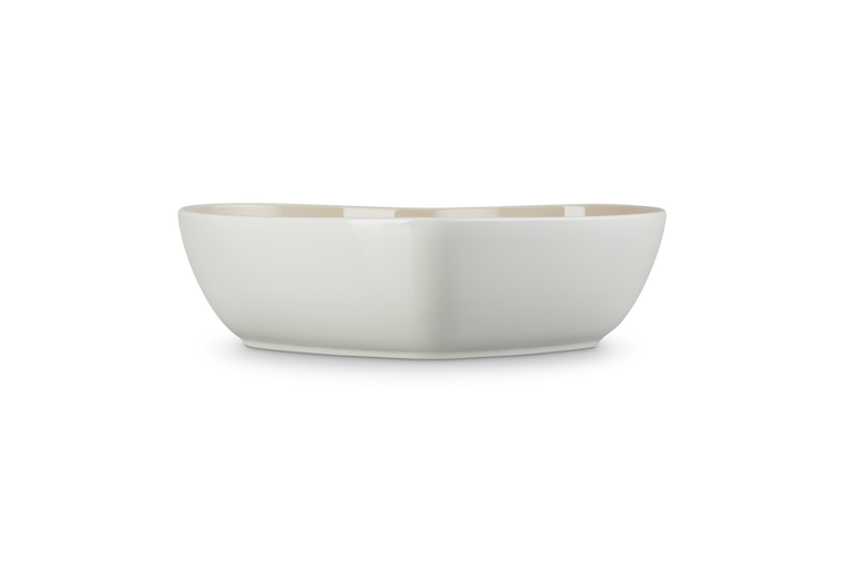 Bol de service en grès en forme de cœur