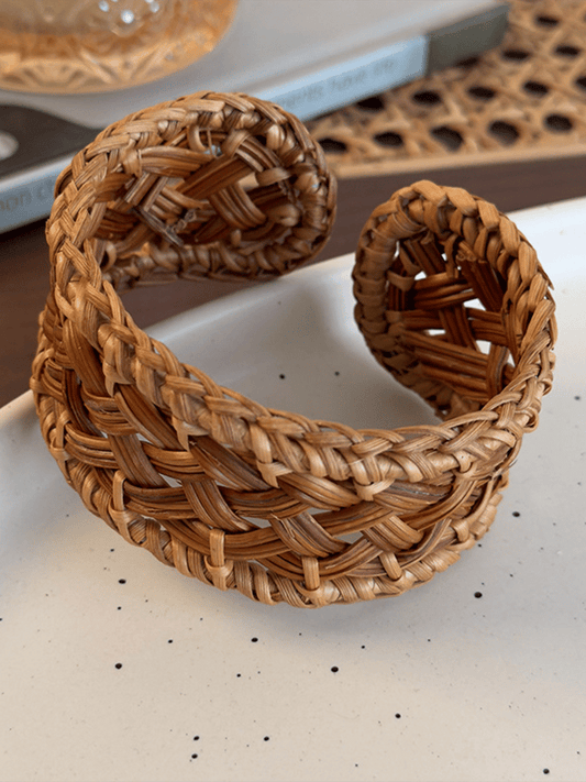 Women'S Retro Ethnic Style Braided Rattan Bracelet Bracelet
