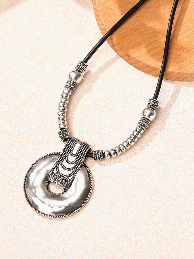 Collier créole bohème vintage pour femme en alliage