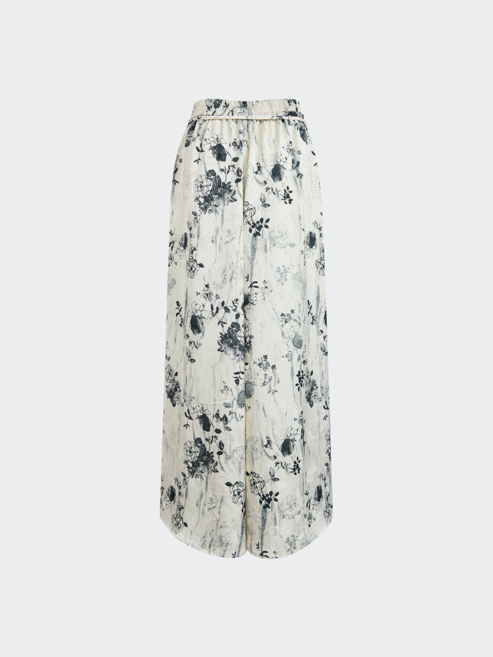 Ink Painting Jacquard Wide Leg Palazzo Pants