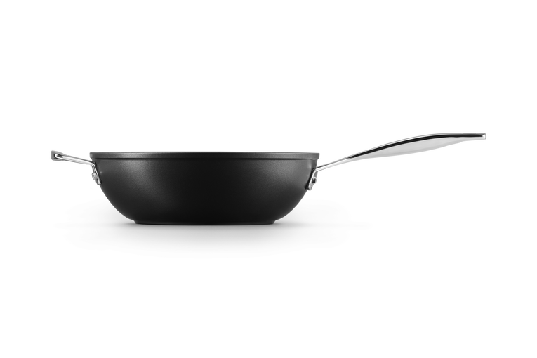 Toughened Non-Stick Stir-Fry Pan with Helper Handle