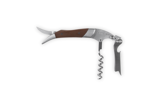 Premium Waiter's Corkscrew with Black Walnut Wood Handle