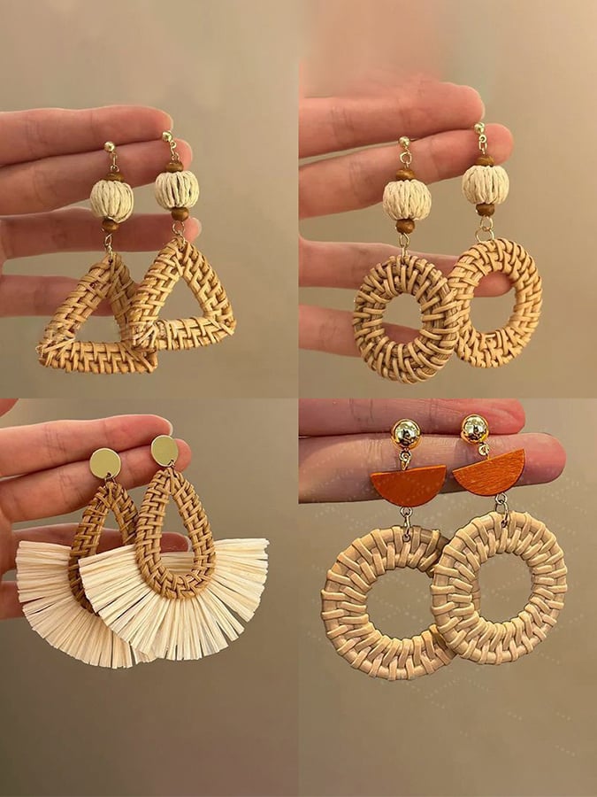 Women's Bohemian Phoenix Holiday Braided Earrings