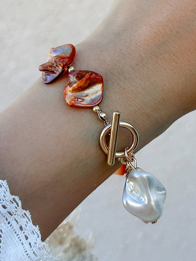 Bohemian Irregular Shell Bead Necklace Holiday Retro Sea Star Personality Necklace