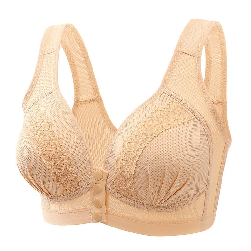 💕BUY 1 GET 2 FREE💕-2024 Front Button Breathable Skin-Friendly Cotton Bra