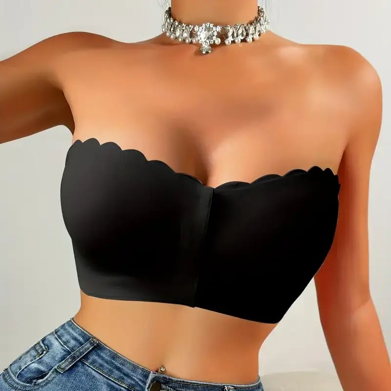 🔥Buy 1 Get 2 Free❤️Seamless Front Closure Strapless Bandeau Bra