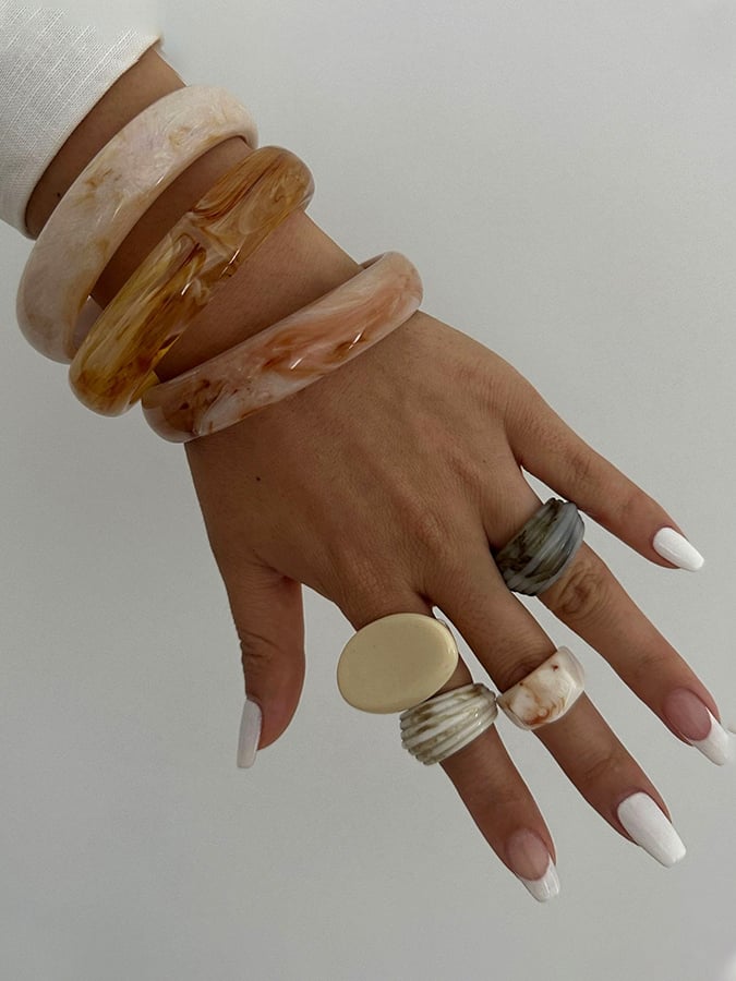 Women'S Vintage Ethnic Marble Bracelet