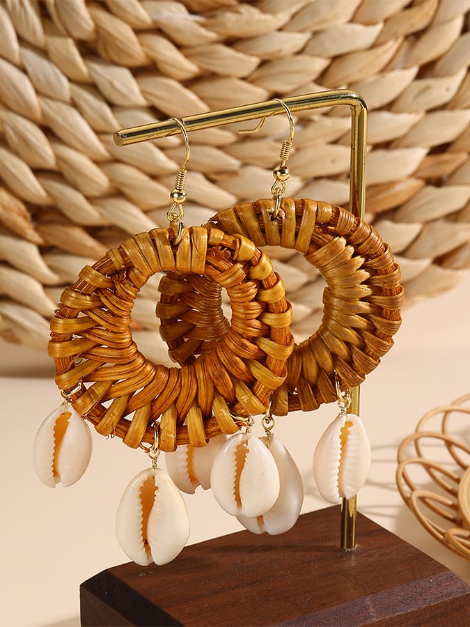 Women's Bohemian Phoenix Holiday Braided Earrings