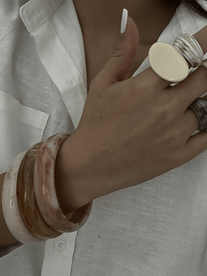 Women'S Vintage Ethnic Marble Bracelet